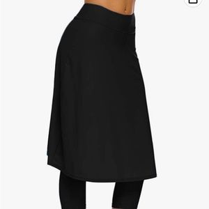 Knee length swim skirt